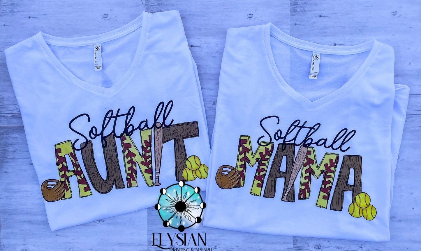 Softball Name Tee