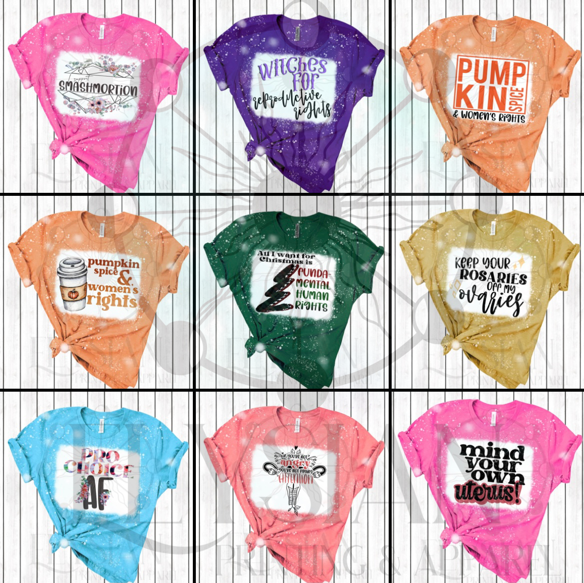The Right to Choose Collection | Elysian Printing & Apparel
