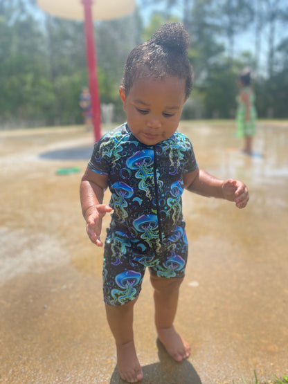 Sunshine Zip Rashguard Swimsuit