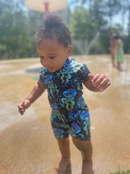 Sunshine Zip Rashguard Swimsuit