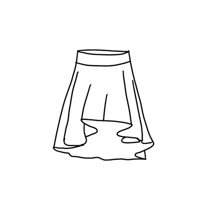 Iris “Hi-Low” Skirt