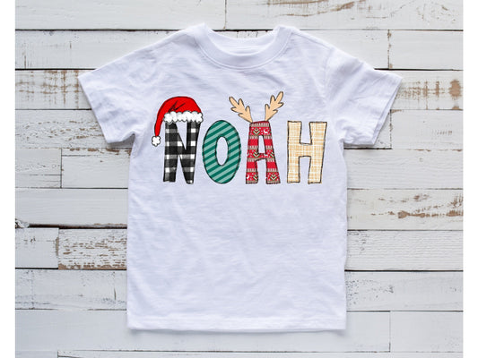 Christmas Name Tee