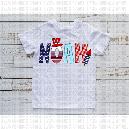 July 4th Name Tee