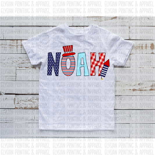July 4th Name Tee