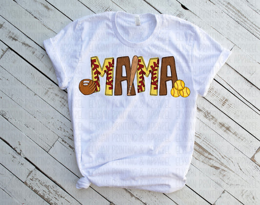 Softball Name Tee
