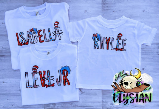 Read Across America Name Tee